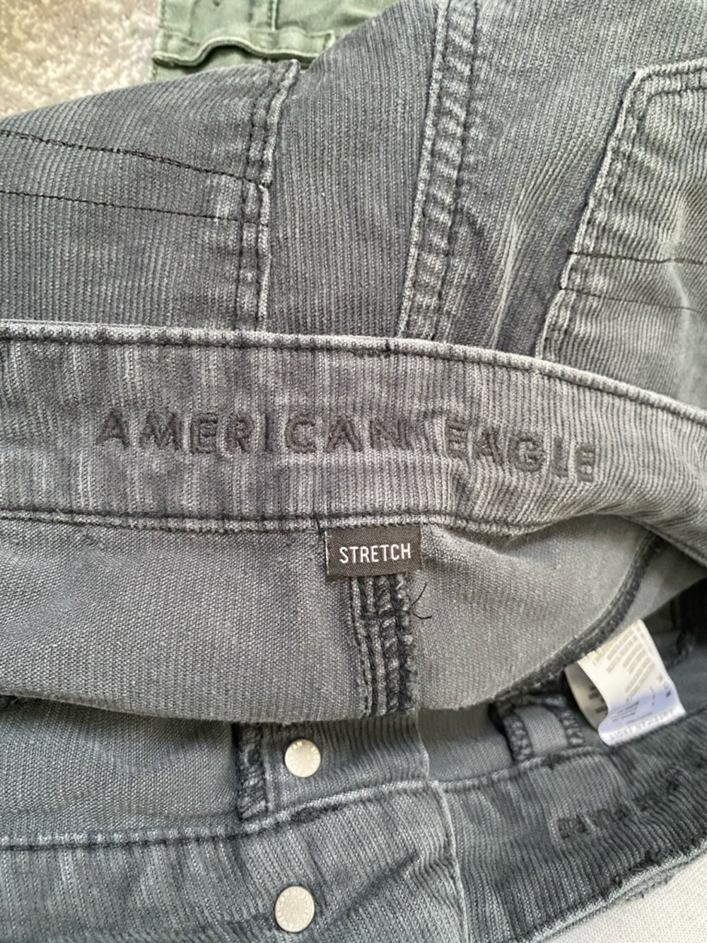 American Eagle Outfitters Dark Gray Boot Cut Corduroy Pants - Picture 7 of 11